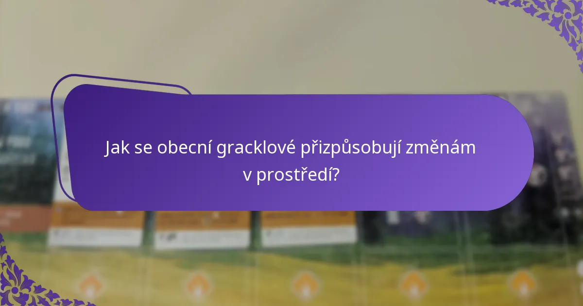 Jaké biotopy preferují obecní gracklové?