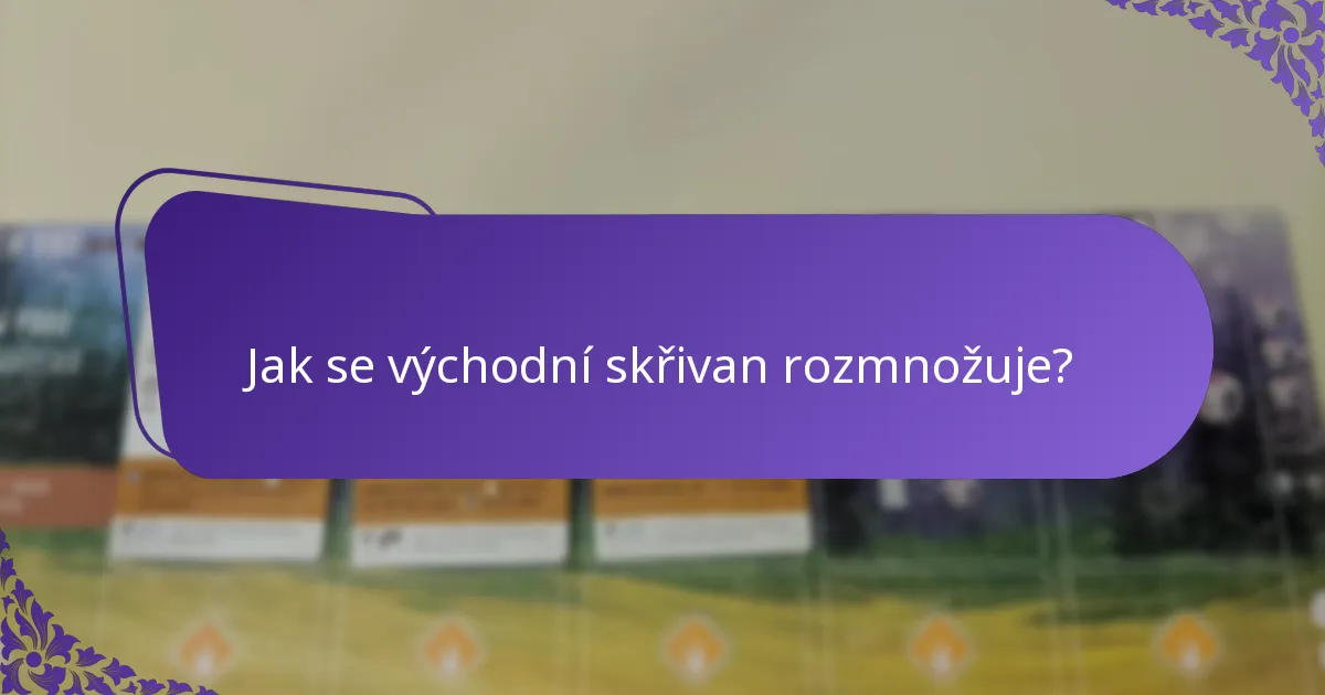 Kde obvykle žije východní skřivan?