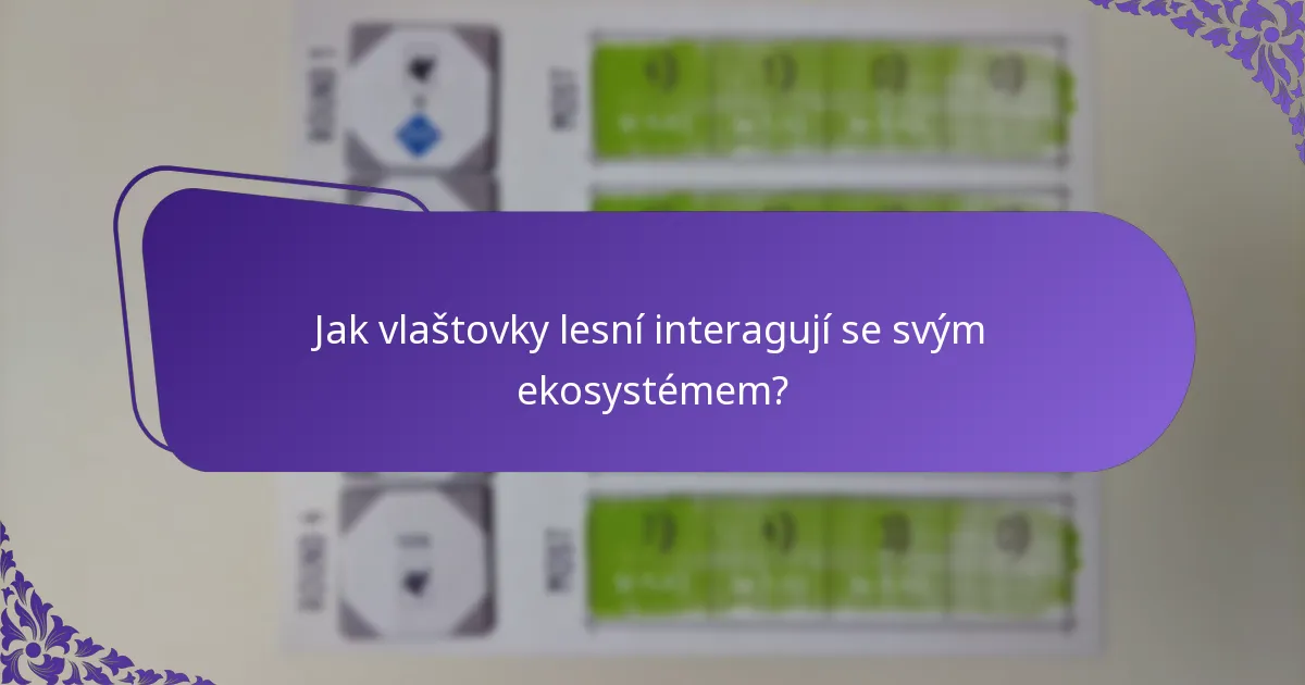 Jaký typ biotopu vlaštovky lesní preferují?