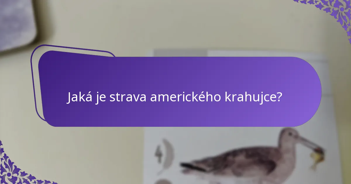 Jaká je strava amerického krahujce?