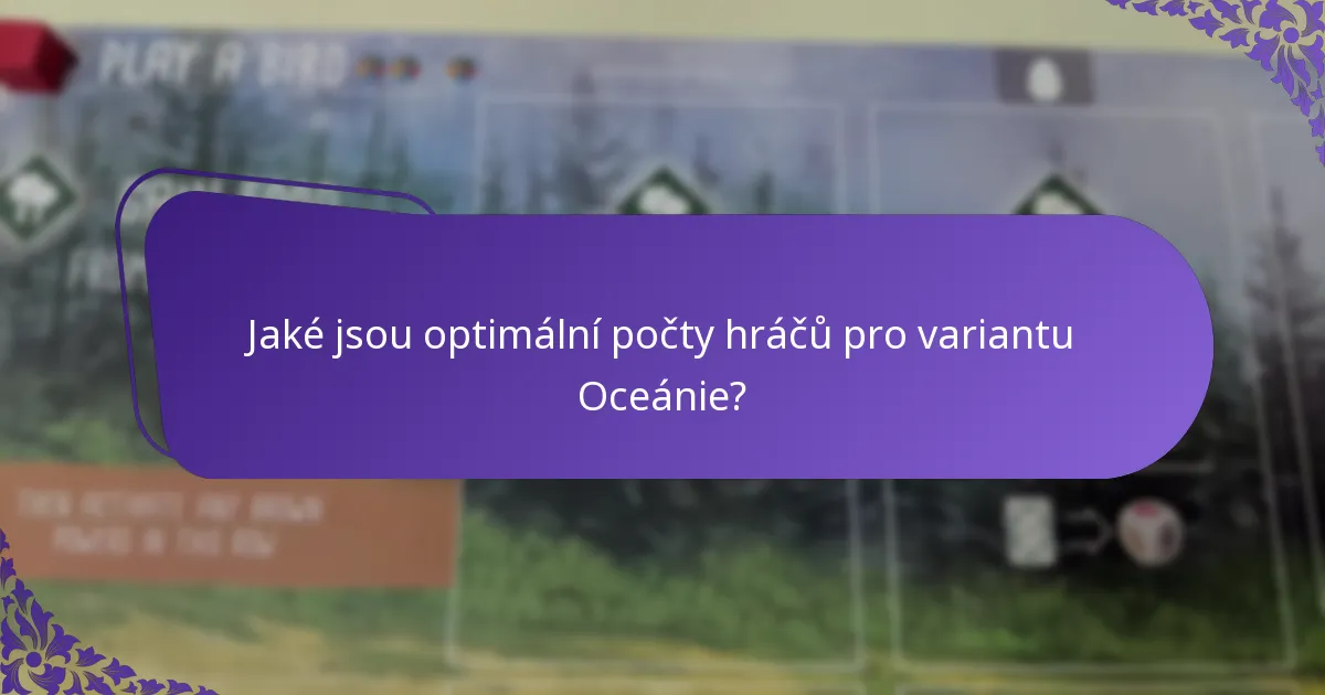 Jaké strategie jsou efektivní ve variantě Oceánie?