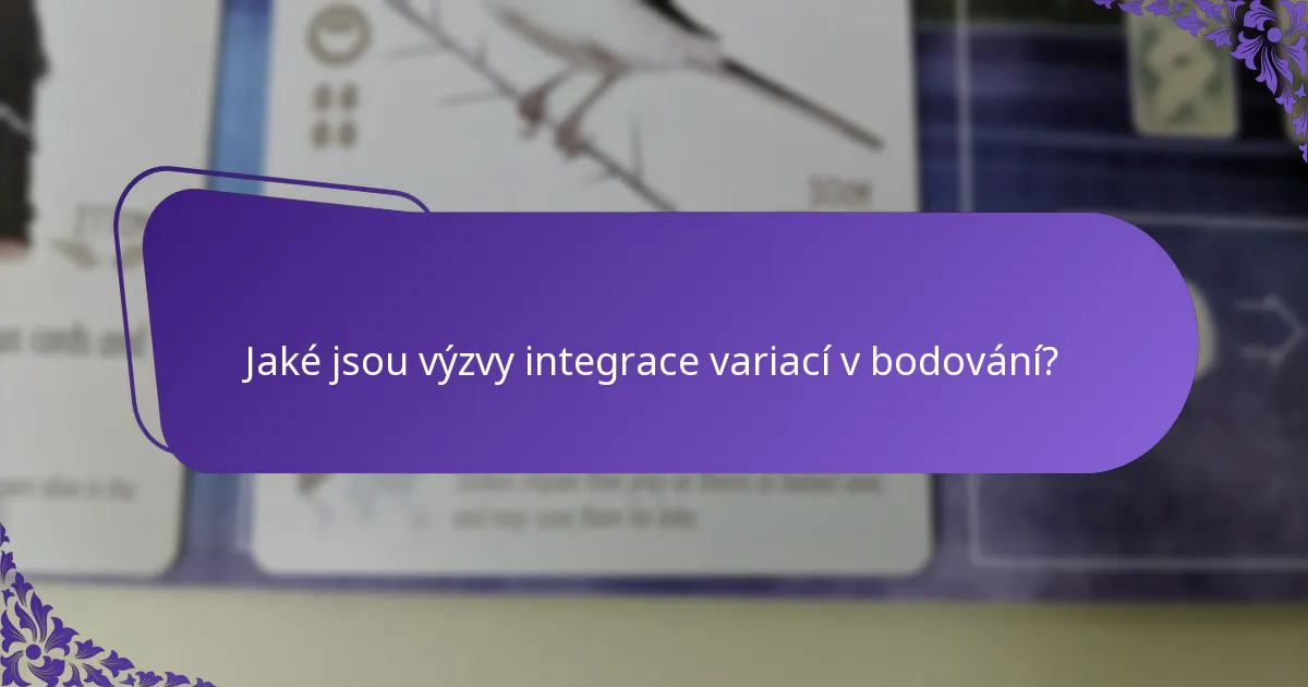 Jak mohou návrháři her implementovat variace v bodování?