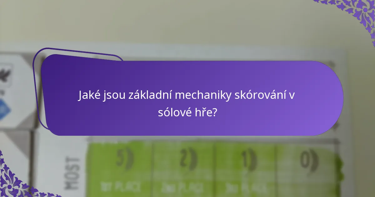 Jaké variace existují ve skórovacích systémech pro sólové hry?